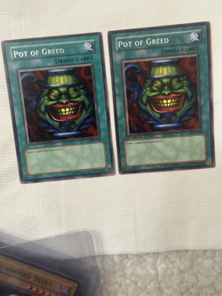 YUGIOH POT OF GREED LOB-119 UNLIMITED & SYE-040 1ST EDITION ACTUAL PICS NM - Image 4