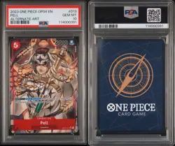 2023 ONE PIECE OP04-KINGDOMS OF INTRIGUE ALTERNATE ART #013 PELL PSA 10 - Image 1