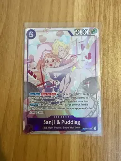 One Piece Sanji & Pudding SR EB02-035 Alt Art Anime 25th Collection - Near Mint - Image 3