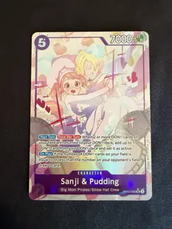 One Piece Sanji & Pudding SR EB02-035 Alt Art Anime 25th Collection - Near Mint - Image 5