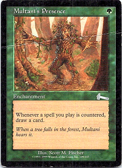 Multani's Presence Magic The Gathering Urza's Legacy Card Heavy Play X1 - Image 1