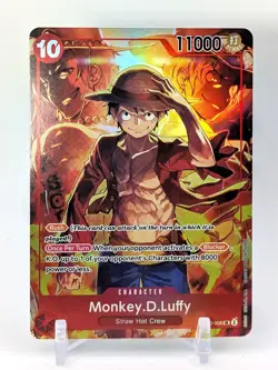Monkey.D.Luffy One Piece CARD Treasure Booster Promo ST10-006 SR Near Mint - Image 1