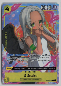 S-Snake (Alt Art) OP13-114 R Carrying on His Will - ONE PIECE Card Game - Image 1