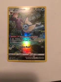 Pokemon Vaporeon TCG Full Art Ultra Rare Holo Card Brilliant Stars TG02/TG30 - Image 1