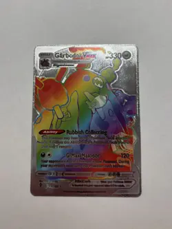 Silver Foil Garbodor VMAX Rainbow Fan Art Display Vmax Card NM - Image 1