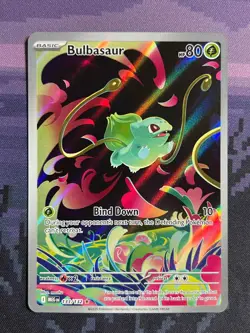 Bulbasaur 133/132 Pokemon Mega Evolution Illustration Rare Near Mint Card NM 1 - Image 1