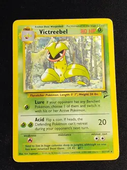 Victreebel 32/130 Pokemon TCG Base Set 2 Vintage WOTC Rare Card Played HP - Image 1