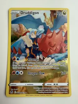Druddigon - TG09/TG30 - Pokemon Silver Tempest Trainer Gallery Holo Card NM - Image 1
