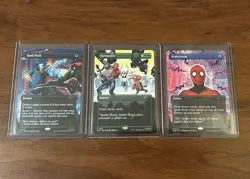 MTG Secret Lair Spider-Man Bonus Cards Fatal Push Brainstorm Harmonize(FULL SET) - Image 1