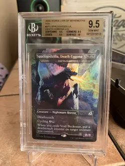 MTG Ikoria 2020 Spacegodzilla, Death Corona Foil BGS 9.5 - Image 1