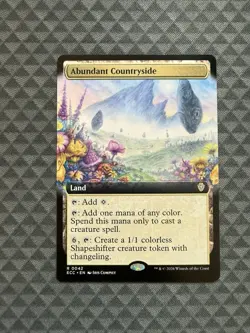 MTG Abundant Countryside #0042 Extended Art R Commander: Lorwyn Eclipsed (ECC) - Image 1