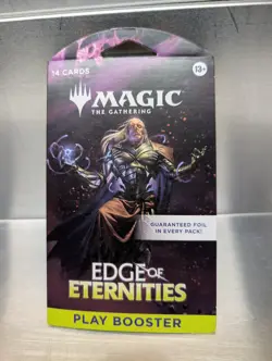Edge of Eternities Magic The Gathering Sleeved Play Booster 9 Sealed Packs - Image 1