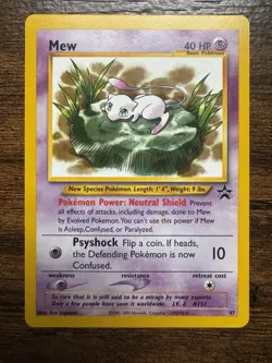 Pokemon TCG Mew Black Star Promo 47 Lilypad WOTC Near Mint! - Image 1