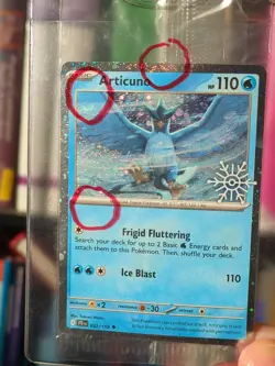Articuno 032/159 SEALED STAMPED SWIRL HOLO BLEED Holiday Calendar Pokemon TCG - Image 3