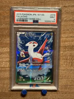 2015 Pokemon Japanese Latias 018/027 Legendary Shiny Collection PSA 9 MINT - Image 1
