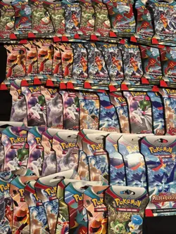 Pokemon TGC Scarlet And Violet Assortment Lot Booster Packs Lot Of 77 - Image 4