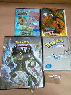 4 Vintage Pokemon Binders. TCG Binder. Dragon Type, Lugia, Charizard - Image 1