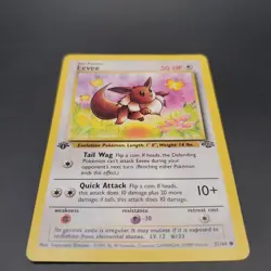 Pokemon TCG Eevee Jungle 1st Edition LP Base Set 51/64 - Image 1