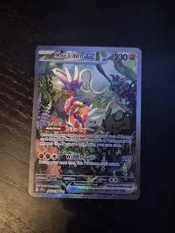 Pokemon Koraidon EX TCG Scarlet Violet Base Set Holo Card 247/198 Illustration - Image 1