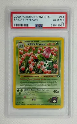 2000 POKEMON GYM CHALLENGE #41 ERIKA'S IVYSAUR PSA 10 - Image 1