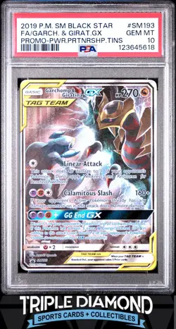 2019 Pokemon Sm BSP #SM193 Garchomp & Giratina Gx FA PSA 10 FDP67 - Image 1