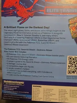 2020 Pokemon Sword & Shield Darkness Ablaze Sealed Elite Trainer Box - Image 5