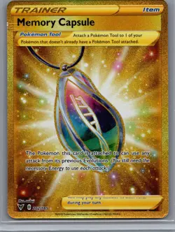 Memory Capsule 202/185 Vivid Voltage Gold Secret Rare Pokemon TCG - Image 1