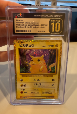 Pikachu Japanese Classic Collection Holo 008/032 CGC Pristine 10 - Image 3