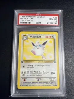 Pokemon WIGGLYTUFF Jungle 1st Edition Psa 10 #32 - Image 1