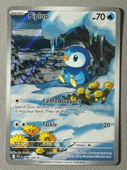 Pokemon Mega Evolution Phantasmal Flames 098/094 Piplup Illustration Rare IR - Image 1