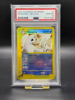 Pokemon - PSA 10 - Dewgong - Reverse Holo - #7 - Skyridge - Image 1