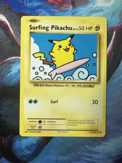 Pokemon TCG Surfing Pikachu Evolutions 111/108 Regular Secret Rare (NM) - Image 1