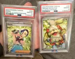 Pokemon Perrin and Growlithe sequential Grade PSA 10 - Image 1