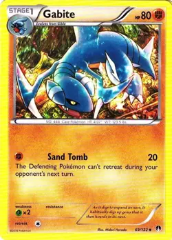 4X Gabite 69/122 XY Breakpoint Uncommon PERFECT MINT! Pokemon - Image 1