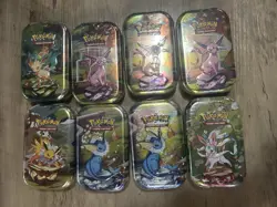 BRAND NEW-Sealed Pokemon TCG Prismatic Evolutions Mini Tins-Lot Of 8 - Image 1