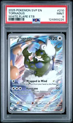 2025 POKEMON SVP EN-SV BLACK STAR PROMO #210 TORNADUS PSA 9 - Image 1