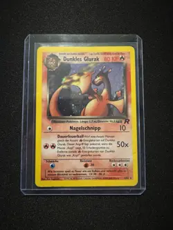 Pokemon TCG German Holo Dark Charizard [Dunkles Glurak] #4/82 - Image 1
