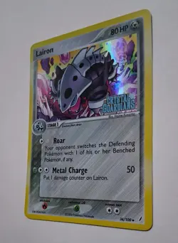 Pokemon TCG Lairon 36/100 EX Crystal Guardians Holo Rare Stamped - Image 1