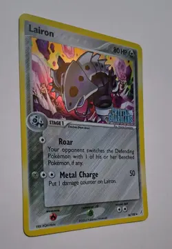 Pokemon TCG Lairon 36/100 EX Crystal Guardians Holo Rare Stamped - Image 2
