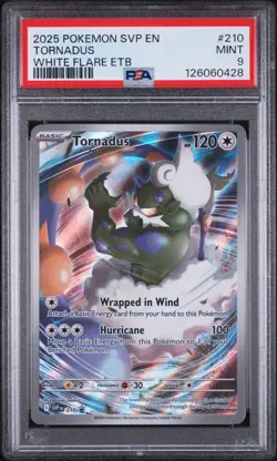 2025 POKEMON SVP EN-SV BLACK STAR PROMO #210 TORNADUS PSA 9 - Image 1