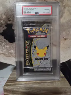 Pokemon PSA 10 GEM MINT Celebrations Booster Pack 2021 - Image 1