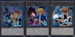 Yami + Kaiba + Joey 3 Card ULTRA HOLO Rare Token Set LDK2-ENT Yu-Gi-Oh! - Image 1