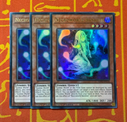 YUGIOH NECROWORLD BANSHEE ULTRA RARE 1ST EDITION NM GFP2-EN114 x3 PLAYSET - Image 1