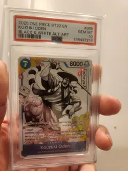 2025 ONE PIECE STARTER DECK ST22-ACE & NEWGATE #005 KOZUKI ODEN PSA 10 - Image 2