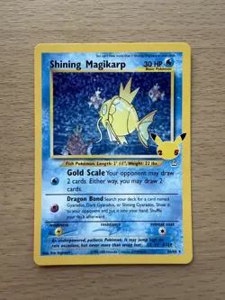 Pokemon TCG Shining Magikarp Holo Card Celebrations 66/64 Light Play - Image 1