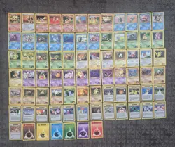 Pokemon Gym Heroes 1st Edition UNCOMMON/ COMMON Set 79 CARDS NM - Image 1