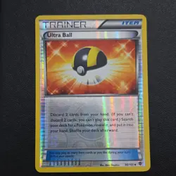 Pokemon Ultra Ball 90/101 Plasma Blast Trainer Item Reverse Holo English Card - Image 1