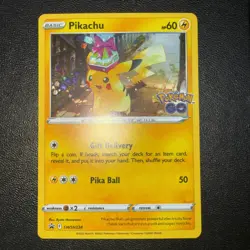 Pokemon Card Pikachu Pokemon GO - Black Star Promo SWSH234 HOLO NM ITA - Image 1