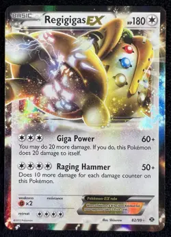 Regigigas EX 82/99 Next Destinies Holo Pokemon Card - MP - Image 1