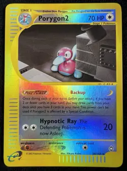 Porygon2 Aquapolis 28/147 E-Reader Reverse Holo Rare Pokemon Card - NM - Image 1